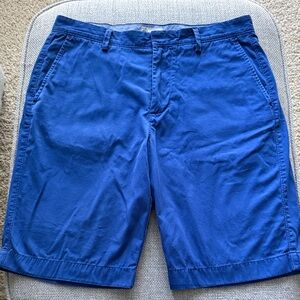 J. Crew Royal Blue Flat-Front Chino Shorts